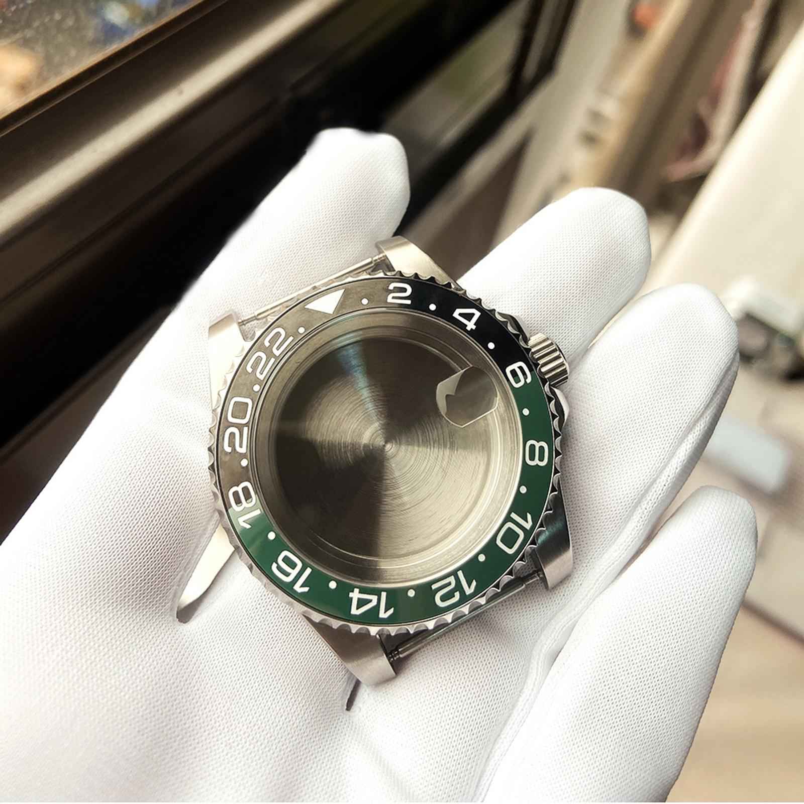 Watch Case Accessories 40mm Sturdy Protective Replacement for 8215 8200 3804 Black Green