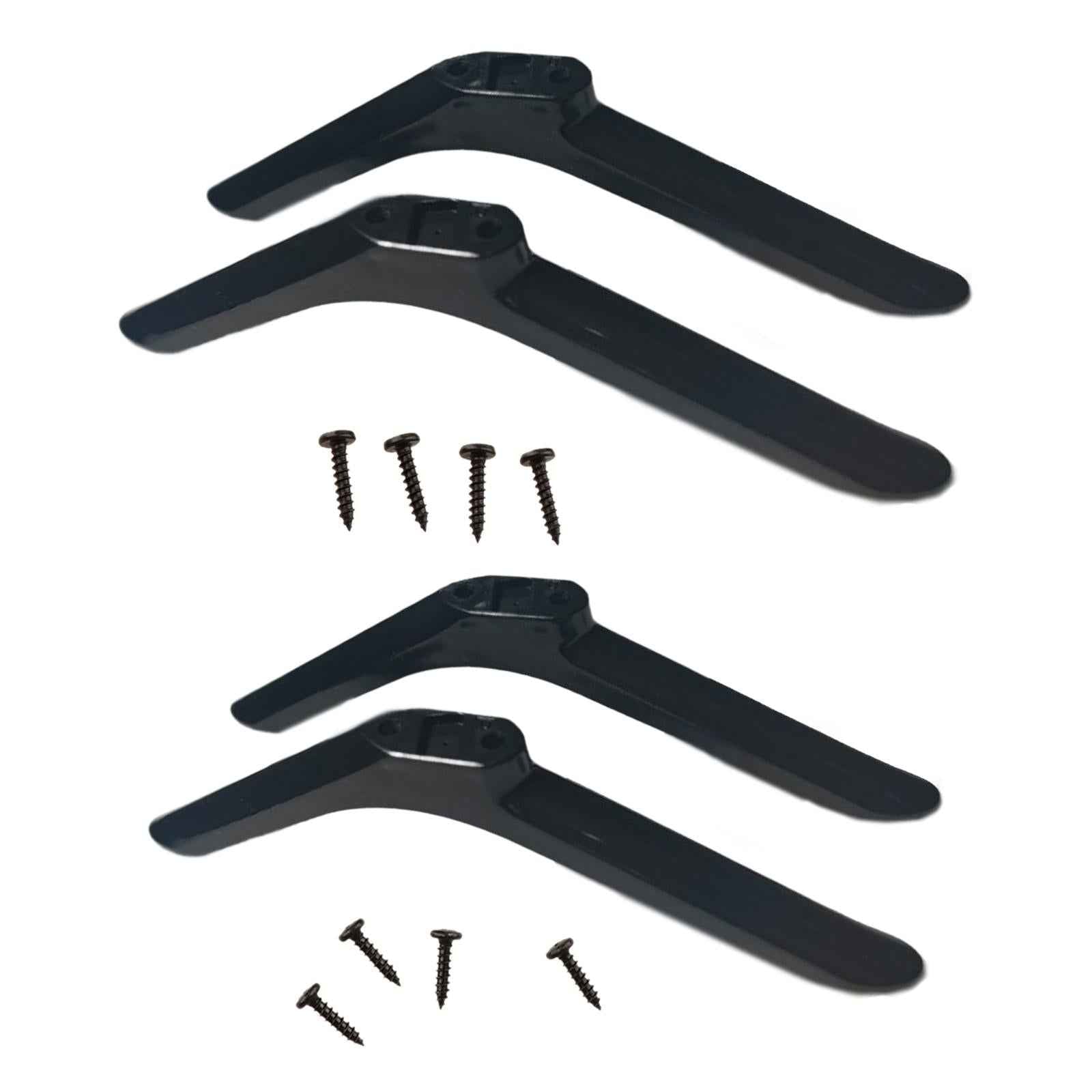 2Pcs TV Stand Legs with 4 Screw Sturdy Televisions Stand Table Top TV Legs 19cmx5cmx1.6cm