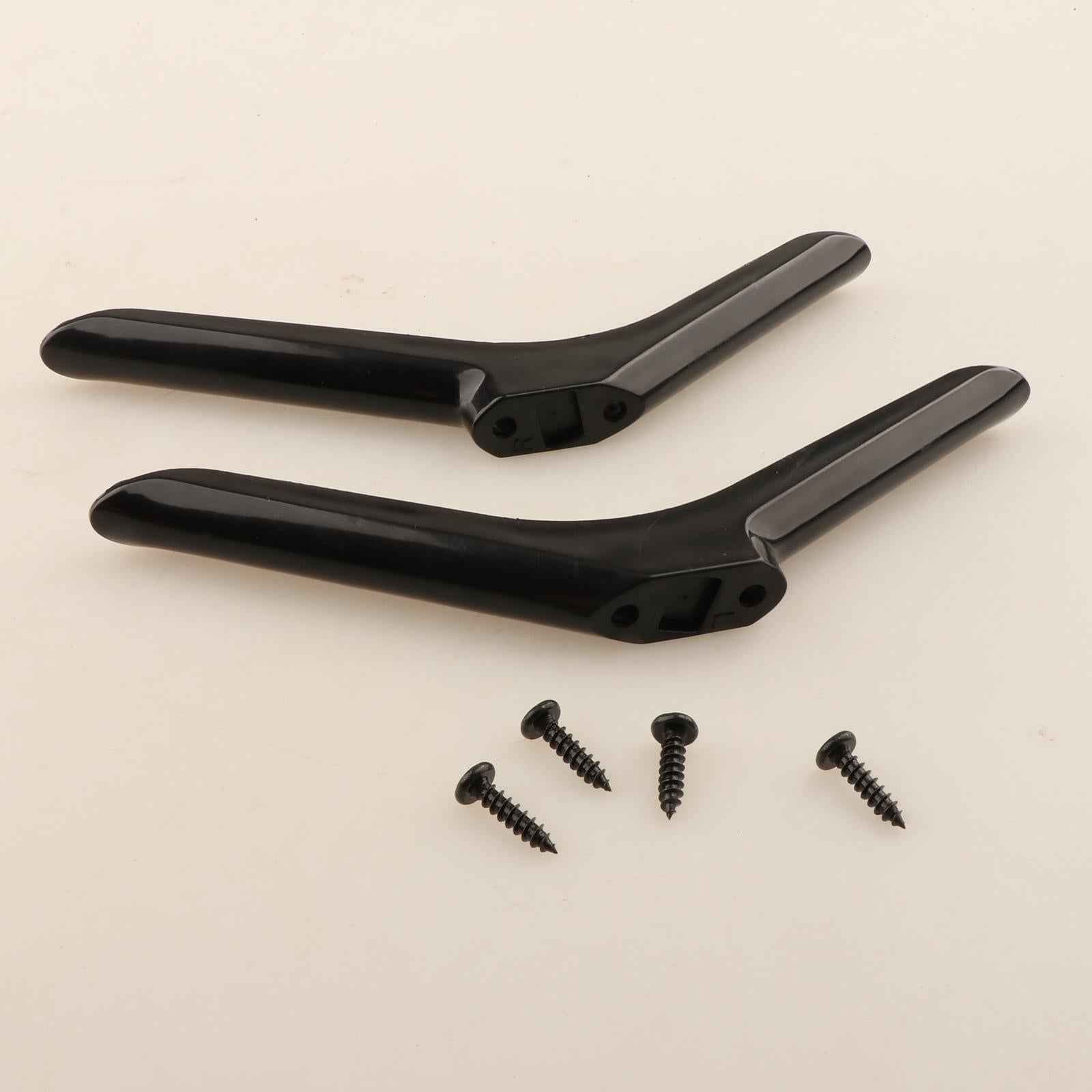 2Pcs TV Stand Legs with 4 Screw Sturdy Televisions Stand Table Top TV Legs 19cmx5cmx1.6cm