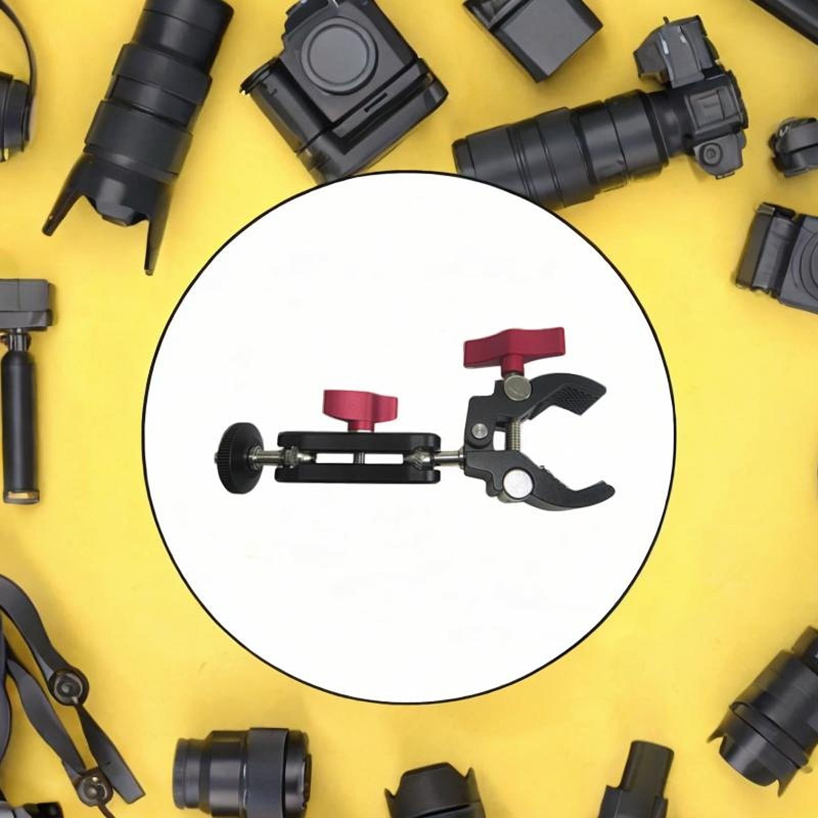 Action Camera Clamp Mount Extension Bracket for Microphone DSLR Camera Flash 130mm