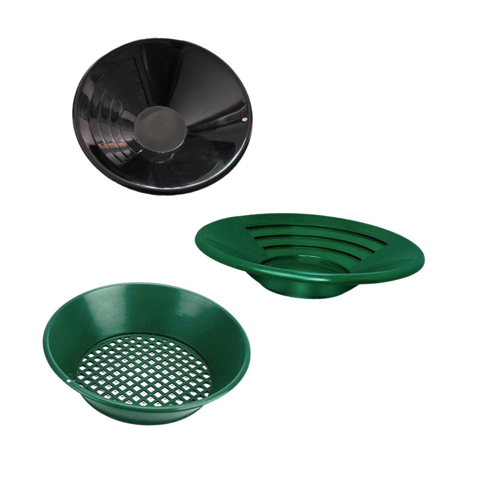 3x Gold Panning Kit Portable Beginners Enthusiasts Hobbists Outdoor Gold Pan