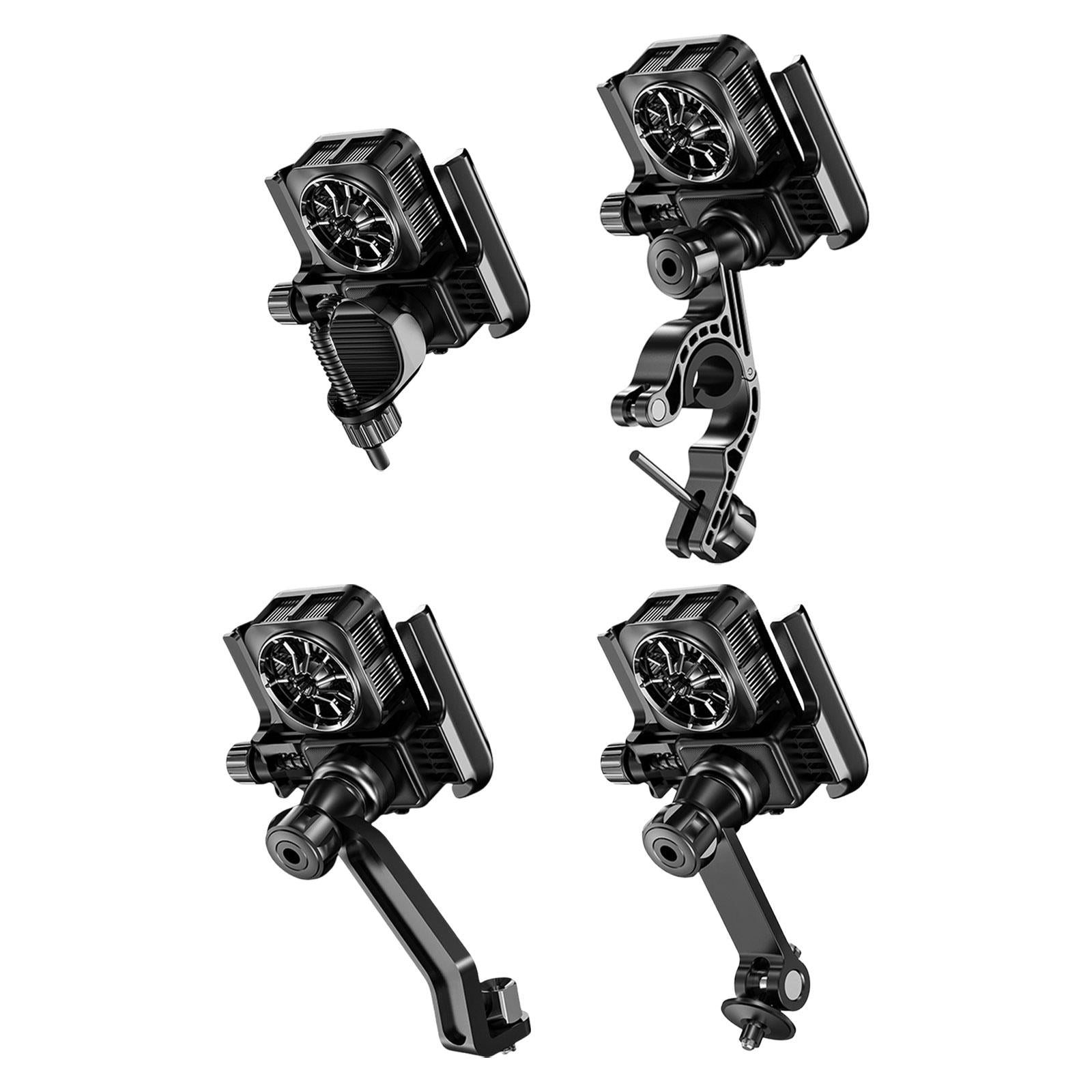 Motorcycle Bike Phone Cooler Holder Stable Mobile Phone Cooling Fan GW06 11