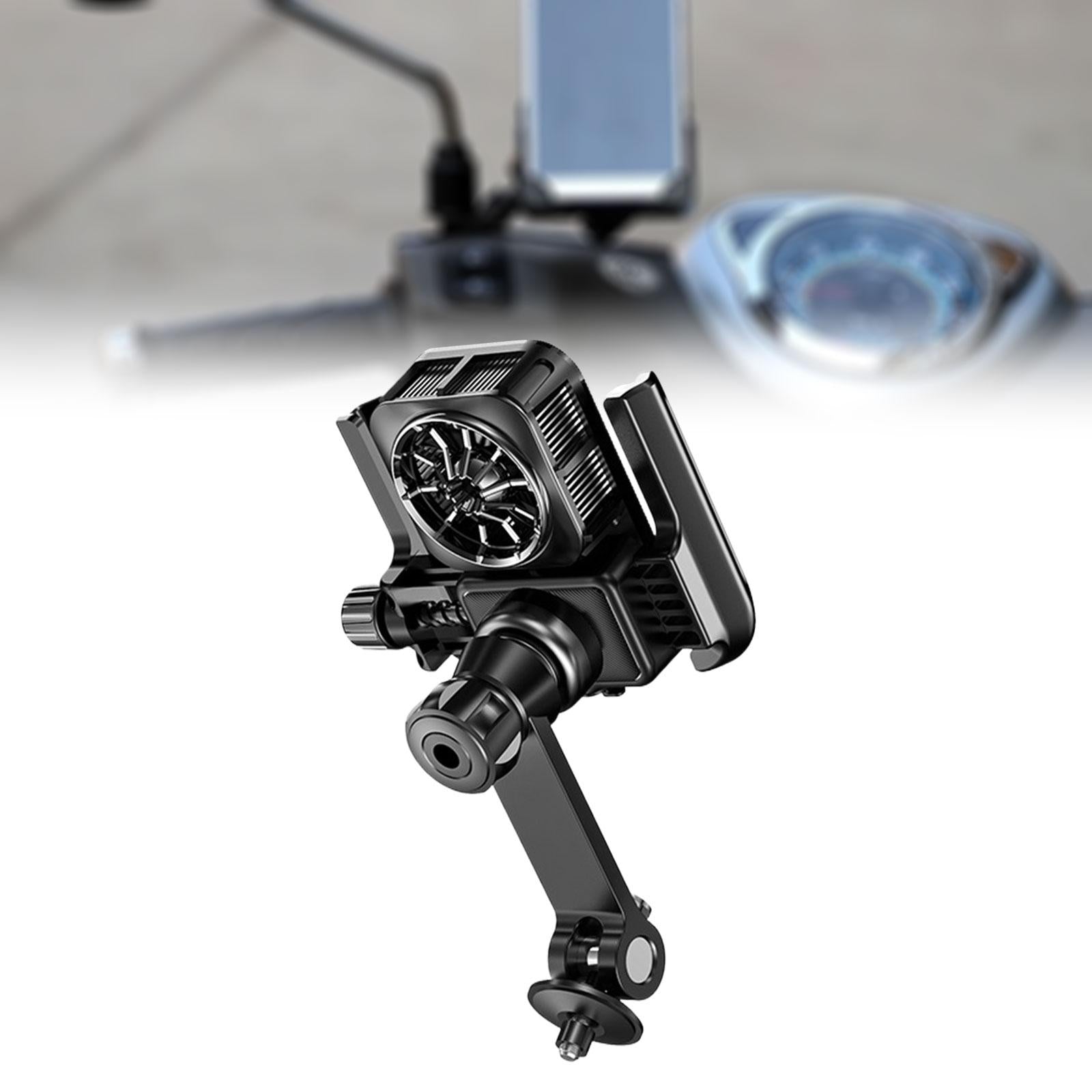 Motorcycle Bike Phone Cooler Holder Stable Mobile Phone Cooling Fan GW06 14