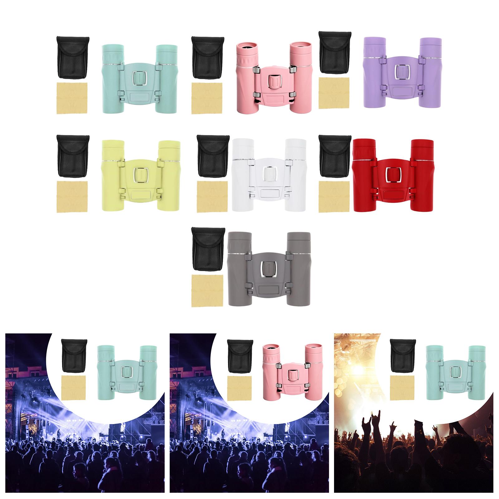 Mini Binoculars Compact Small Telescope for Bird Watching Concerts Traveling Green