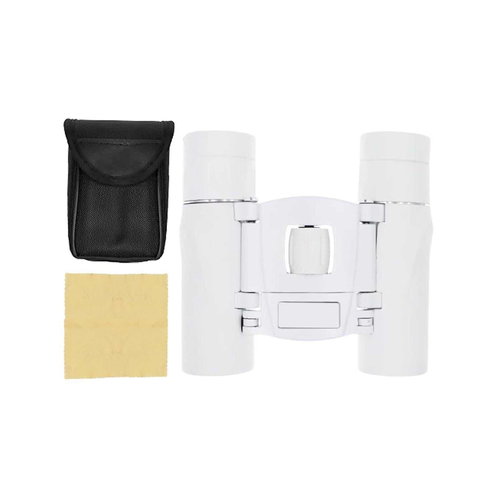 Mini Binoculars Compact Small Telescope for Bird Watching Concerts Traveling White