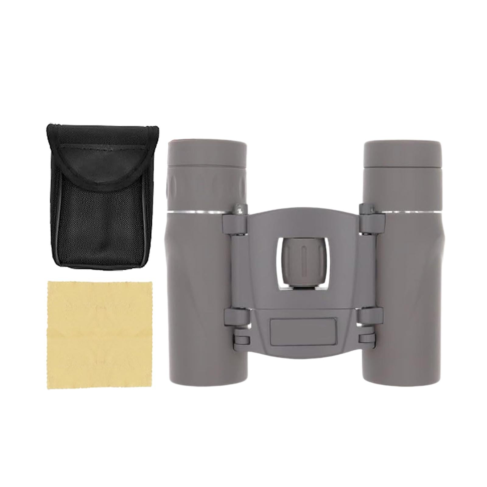 Mini Binoculars Compact Small Telescope for Bird Watching Concerts Traveling Grey