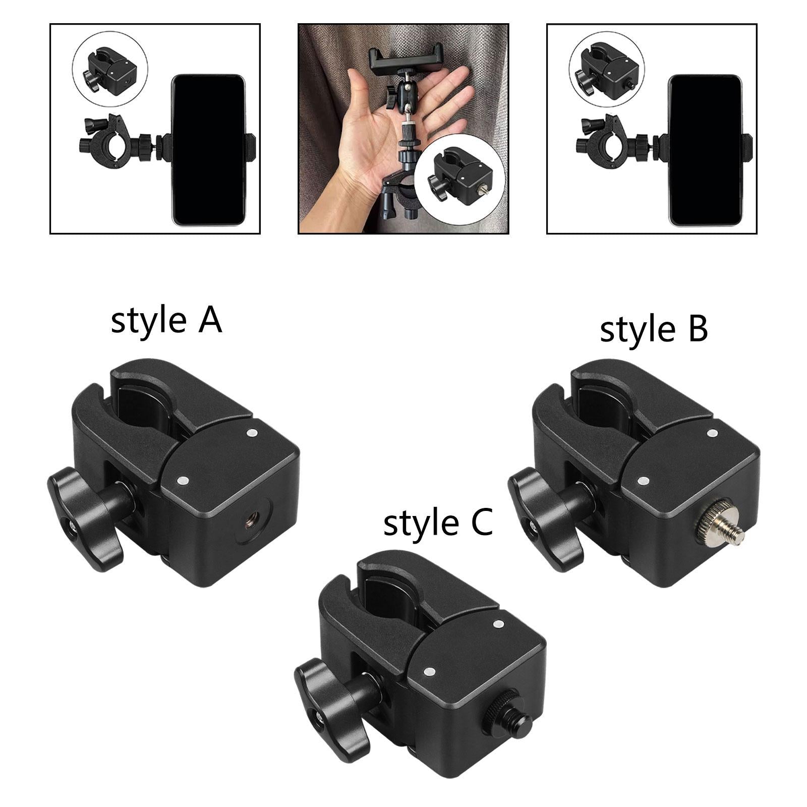 C Clamp Base Stand Mounting Accessory 1.5-4.5 cm Adjustable Thick Desk Clamp Style A