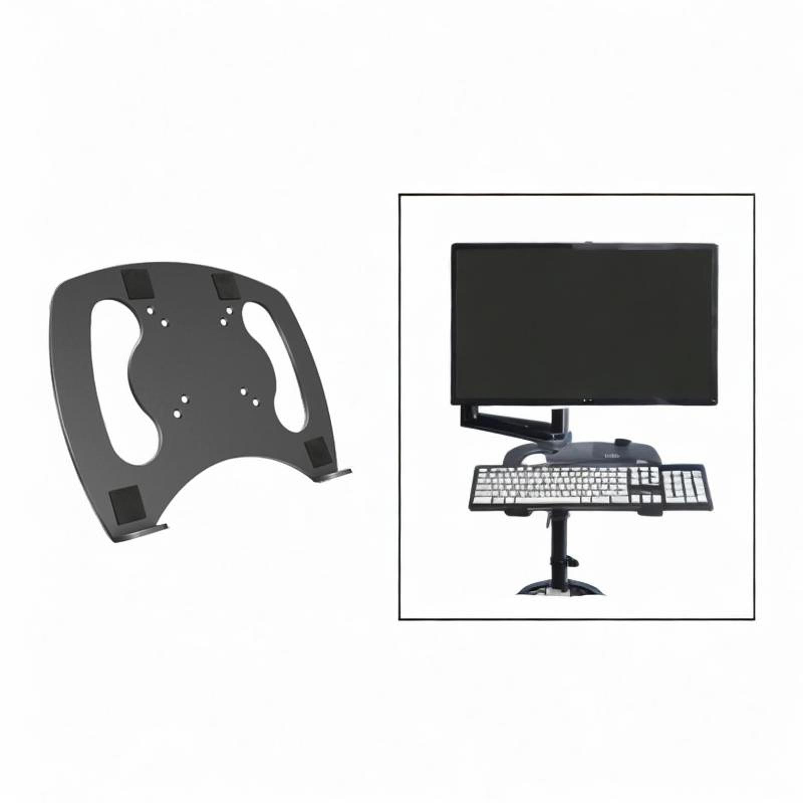 Laptop Tray for Monitor Mount Lightweight Notebook Tray for Home Office Desk
