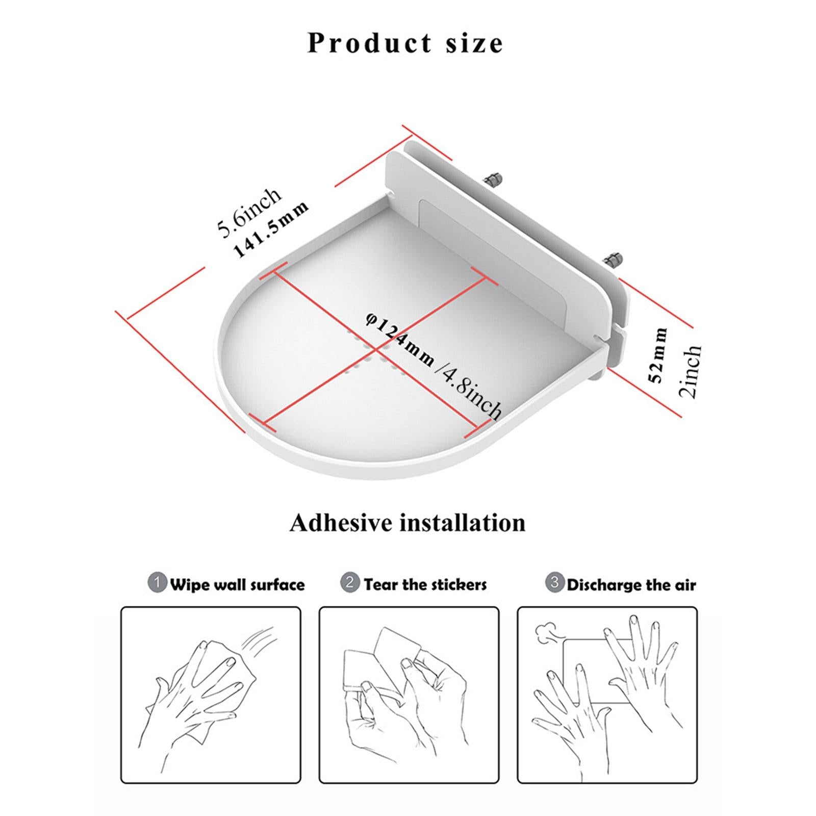 Wall Mount Speaker Holder Stable Universal Decoration Router Wall Mount white