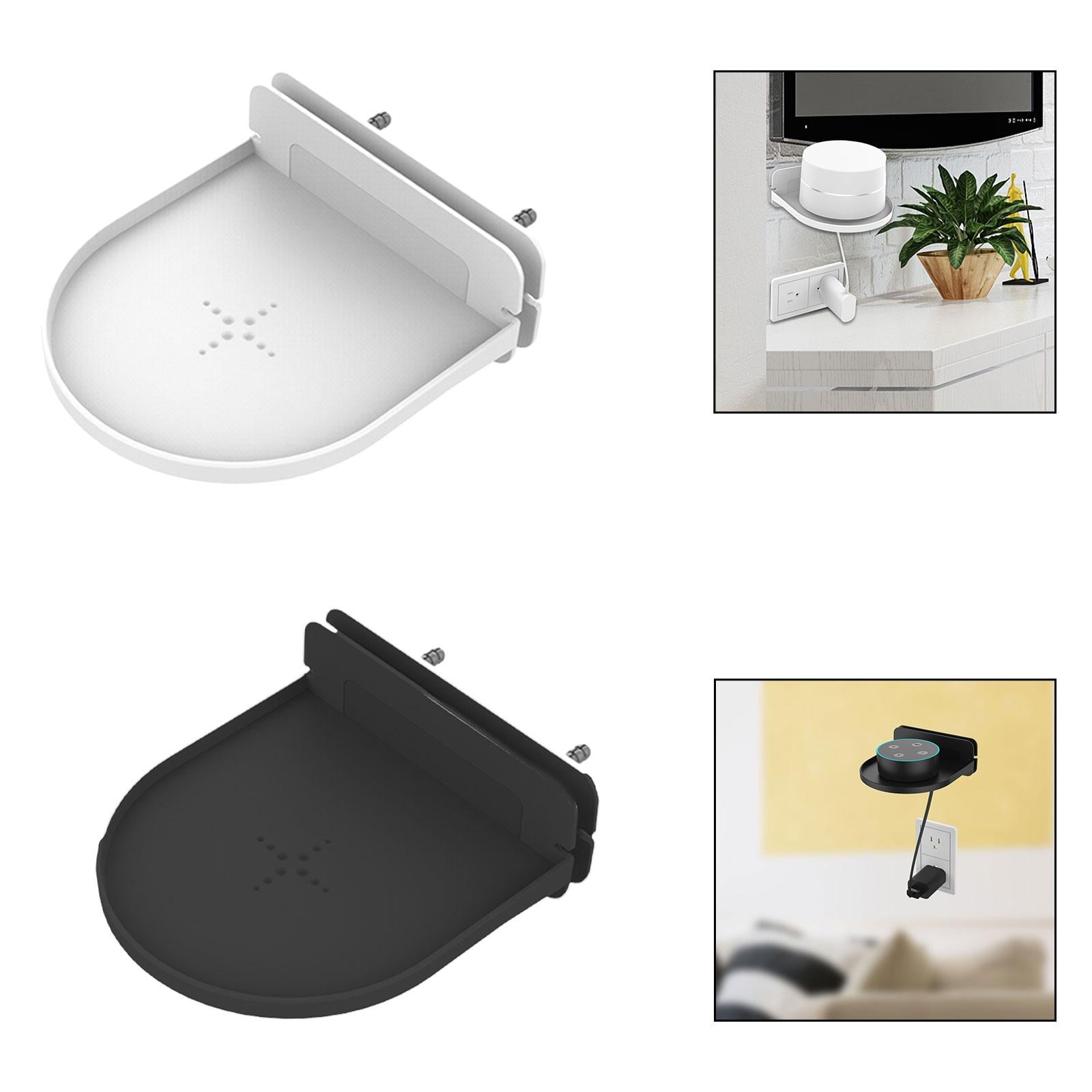 Wall Mount Speaker Holder Stable Universal Decoration Router Wall Mount white