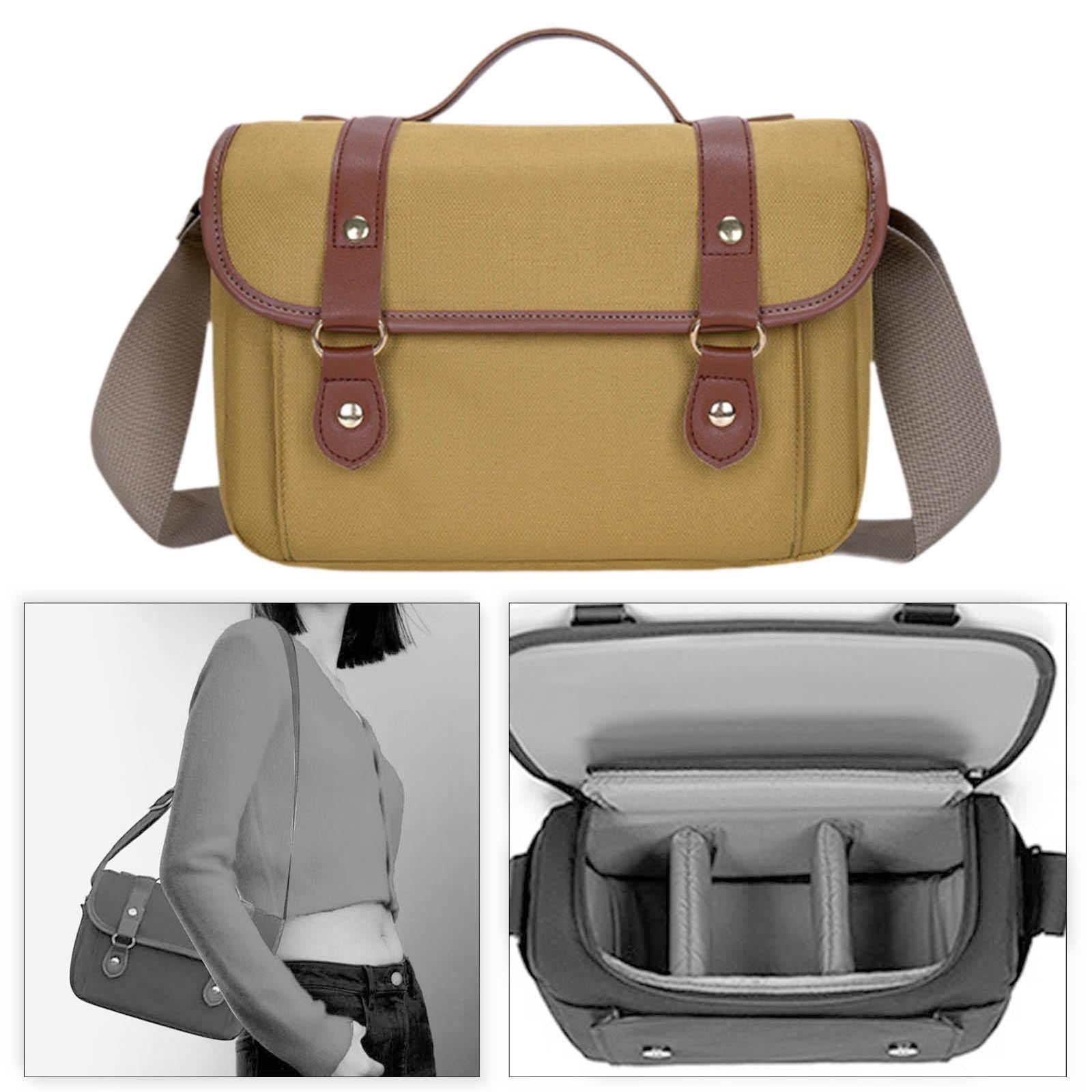 Digital Camera Bag Protection Water Resistant Lightweight Camera Travel Case Yellow