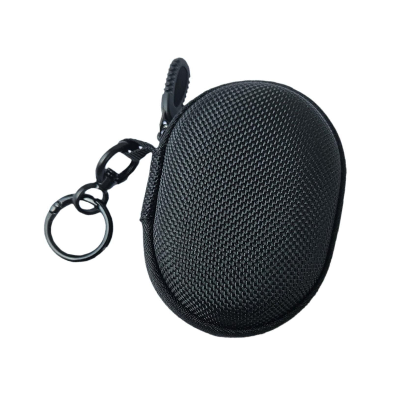 Earphone Carrying Case Portable with Rotating Hanging Buckle Earphone Holder