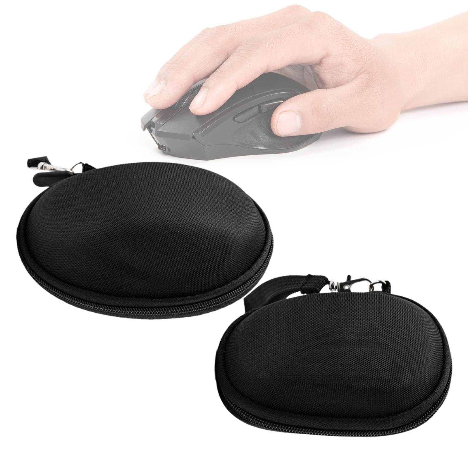 Mouse Case Wear Resistant Pouch Mini Black Carrying Case for Travel Carrying 14.3cmx11.1cmx6.2cm