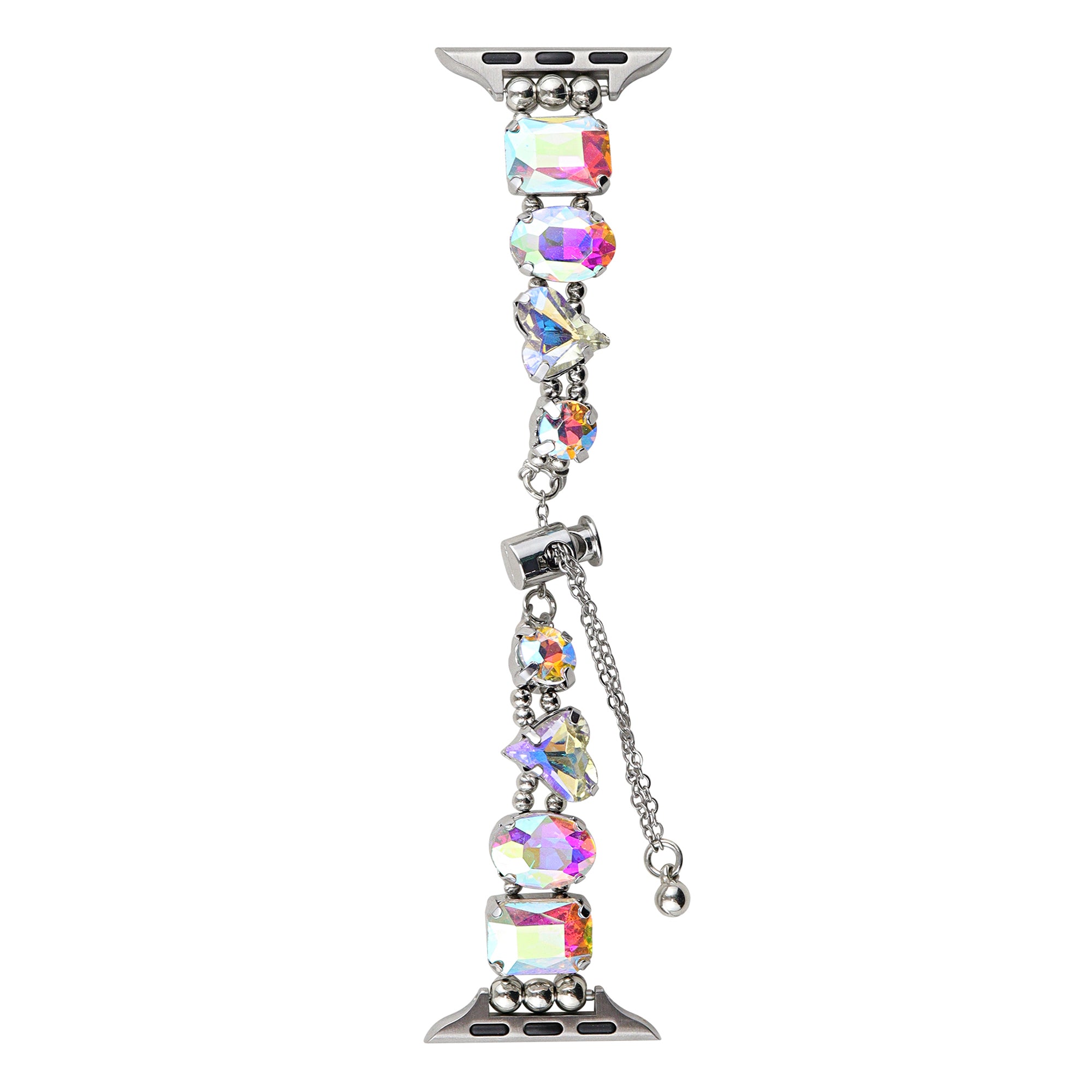 For Apple Watch Ultra 2 Ultra 49mm / Series 9 8 7 45mm / 6 5 4 SE (2022) SE (2023) SE 4 Glass Watch Band - Laser Colorful / Sliding
