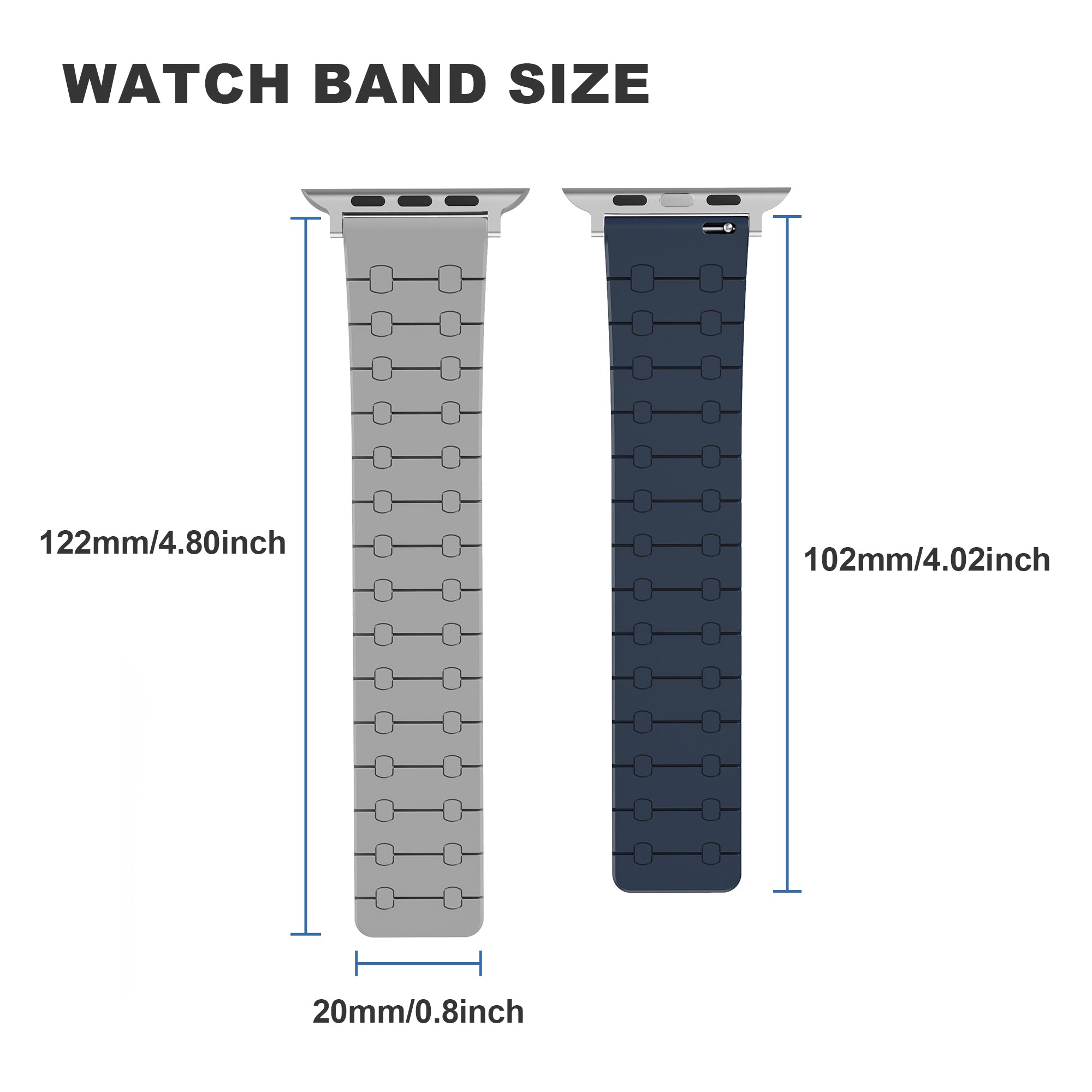 For Apple Watch Series 9 8 7 41mm / 6 5 4 SE (2022) SE (2023) SE 40mm / 3 2 1 38mm Replacement Strap Silicone Magnetic Watch Band - Pink / Light Pink