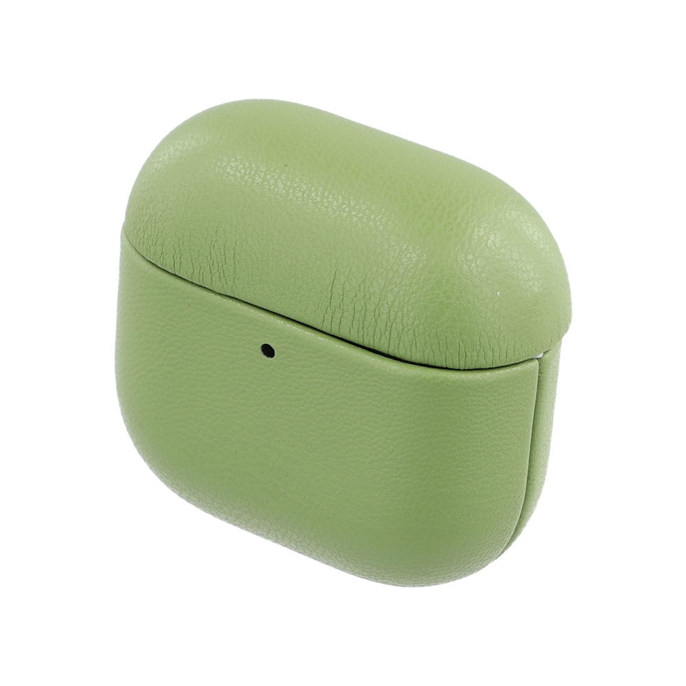Compatible With AirPods 5 / 4 Case GRS Certified Bio-based Leather Earphone Protective Cover - Blackish Green