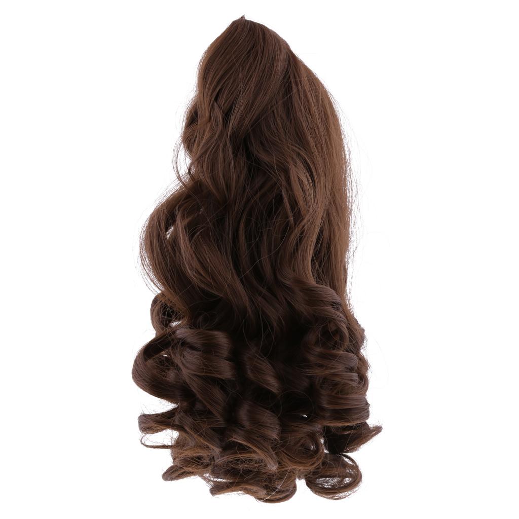 Dolls Long Curly Hair Wig for 18inch Doll DIY Making Coffee