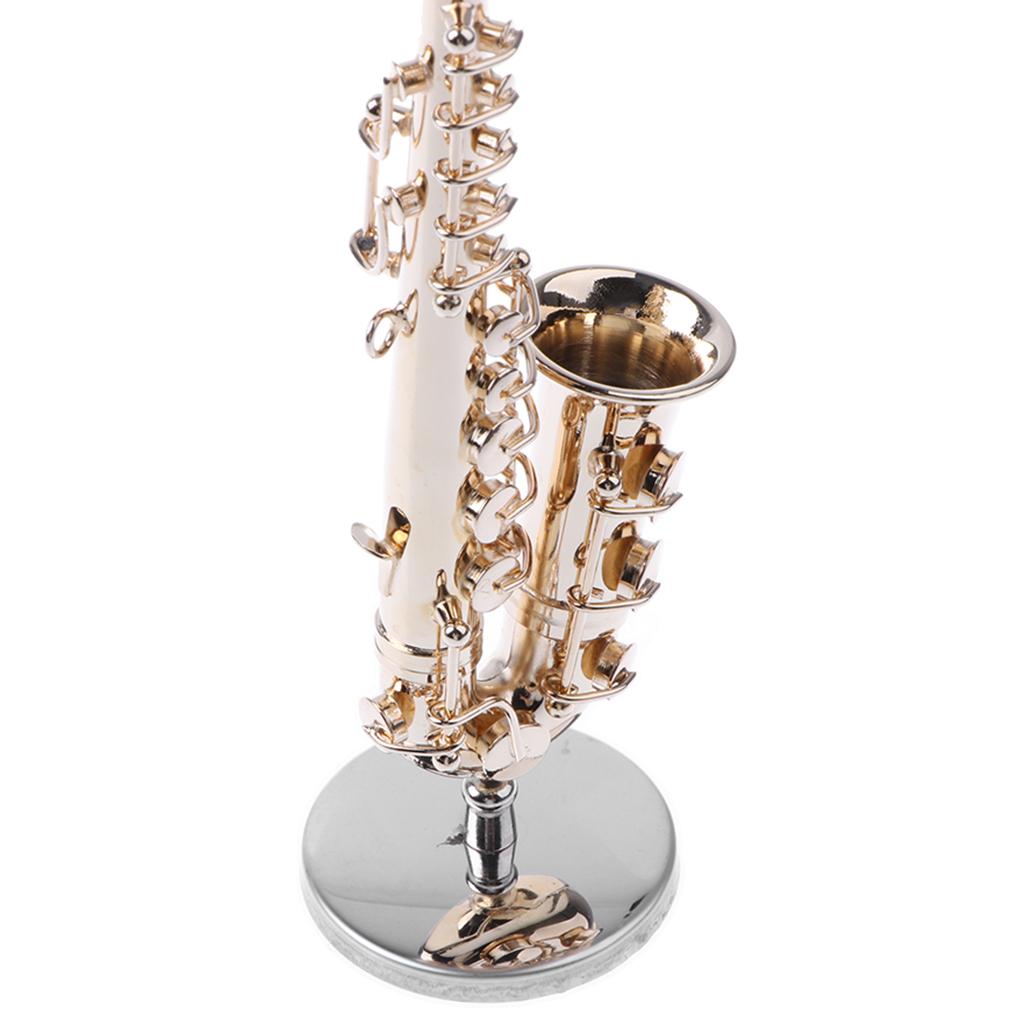 1/6 Copper Saxophone Model Miniature Musical Instrument for Action Figure #2