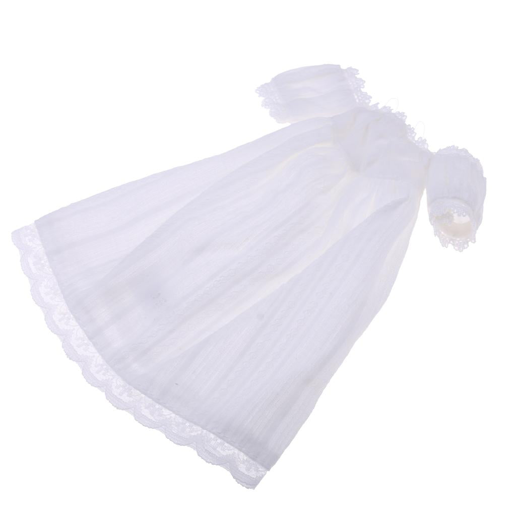 Adorable Lace Strapless Dress Short Sleeve Skirt for 1/6 Blythe Doll Clothes
