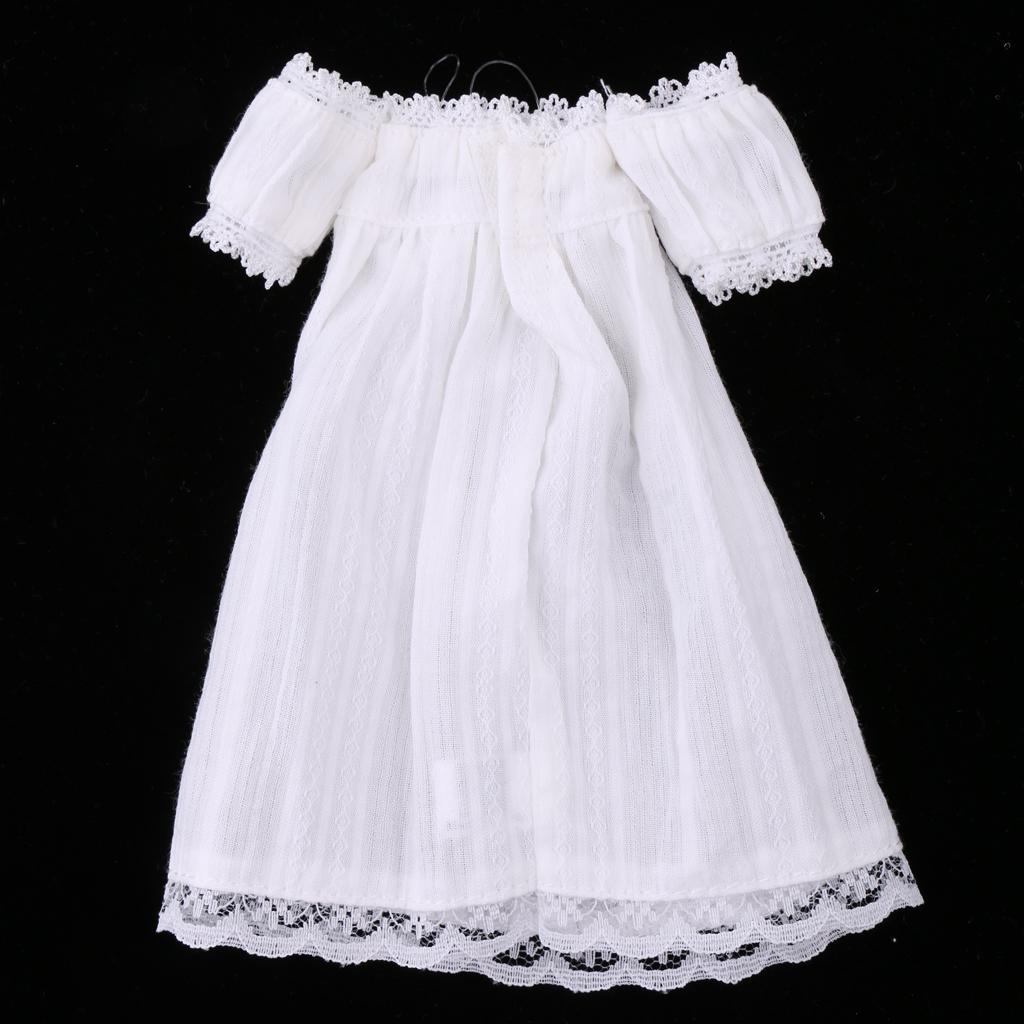 Adorable Lace Strapless Dress Short Sleeve Skirt for 1/6 Blythe Doll Clothes