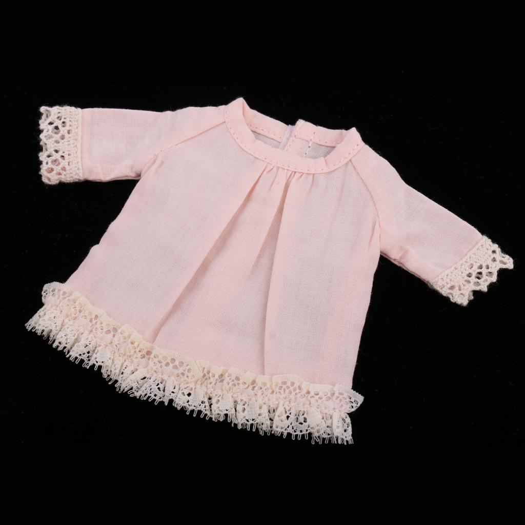 Cute Shirt with Lace Outfit Clothes for 12'' Blythe Dolls Pink