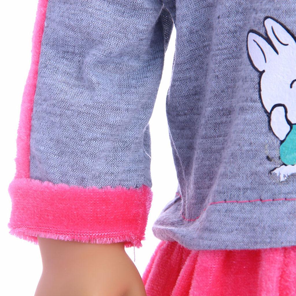 Plush Dress Doll Clothing Clothes Suit for18'' Girl Doll Dress Up