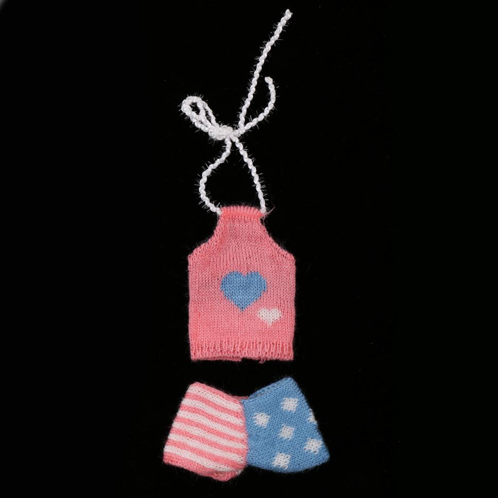 1/6 Kurhn Doll Knitted Vest and Shorts Suit 28-30cm Doll Dress Up Clothes