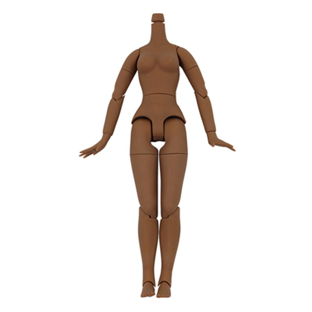 19-Joints Nude Body Parts for 1/6 Neo Blythe Doll Custom Use Black