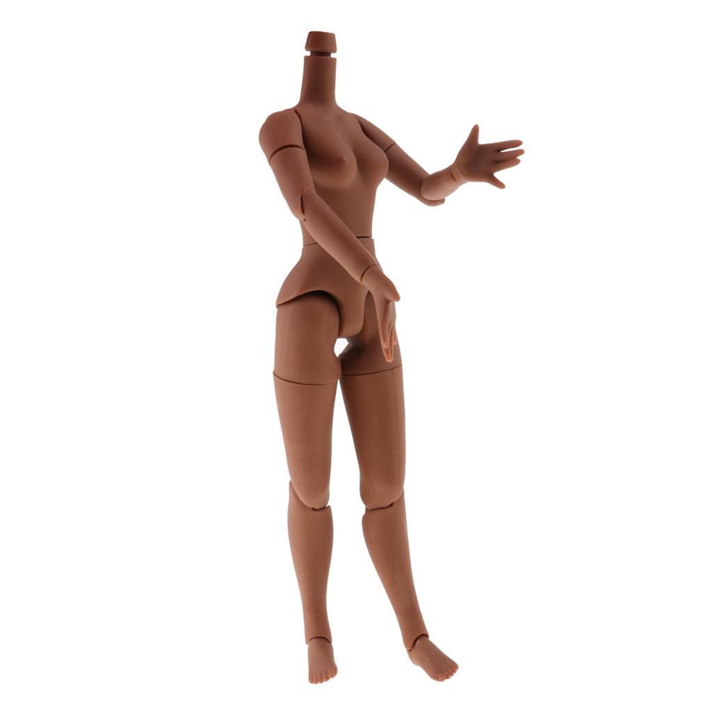 19-Joints Nude Body Parts for 1/6 Neo Blythe Doll Custom Use Black