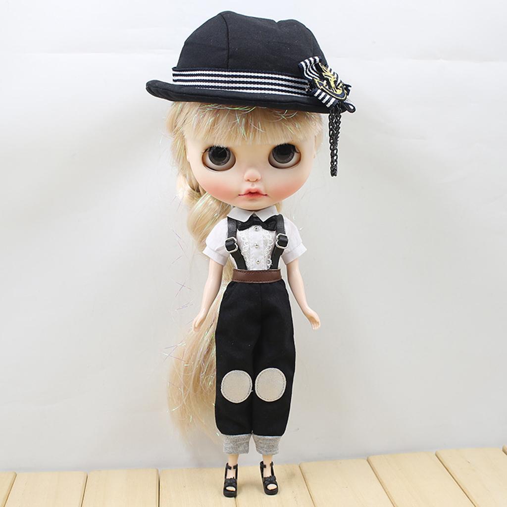 Fashion Punk Style Hat Hip-hop Cap Clothes for 12 Blythe Dolls Accessories"