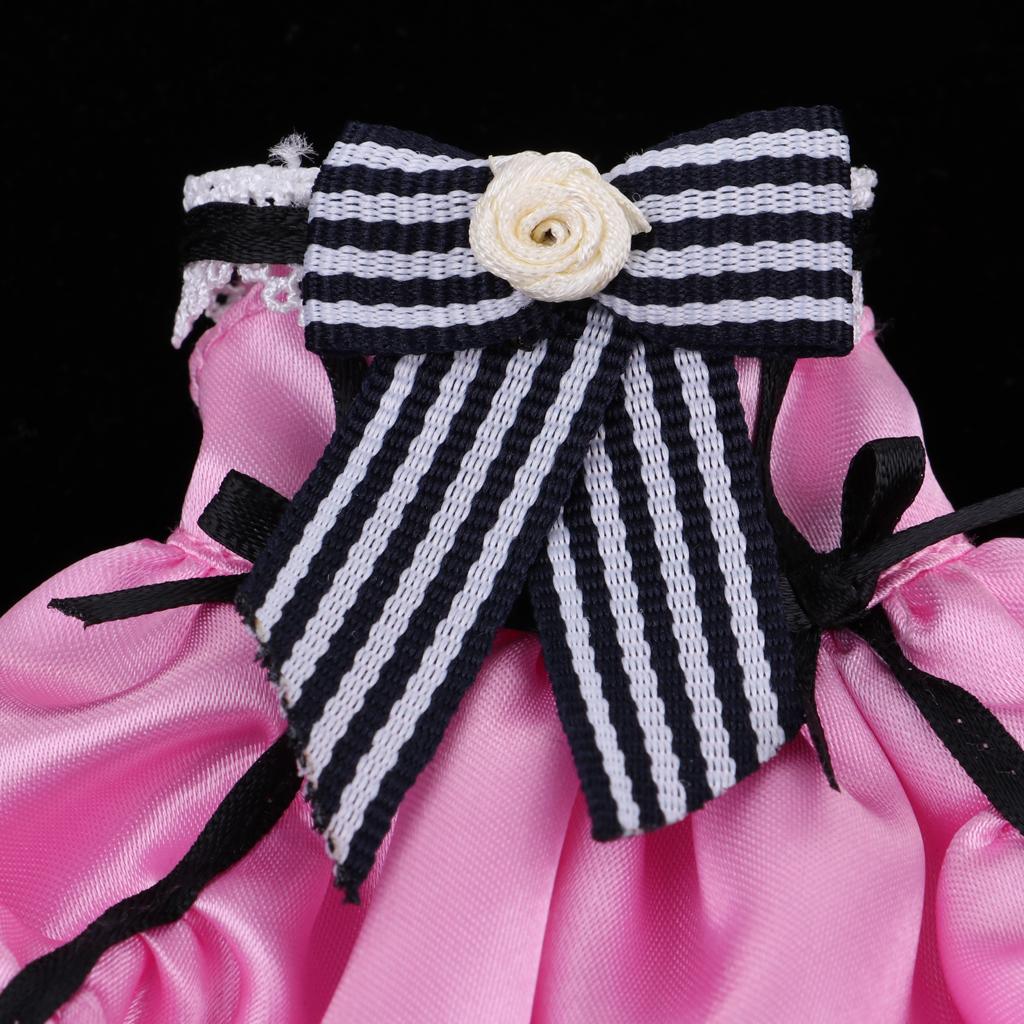 Victorian Style Clothes Suit Lace Dress Hat for 12 Blythe Dolls Accessories"