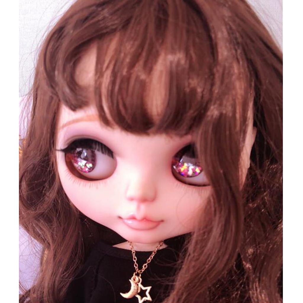 Fashionable and Cute Doll Metal Moon Pendant Necklace for 1/6 Blythe Doll