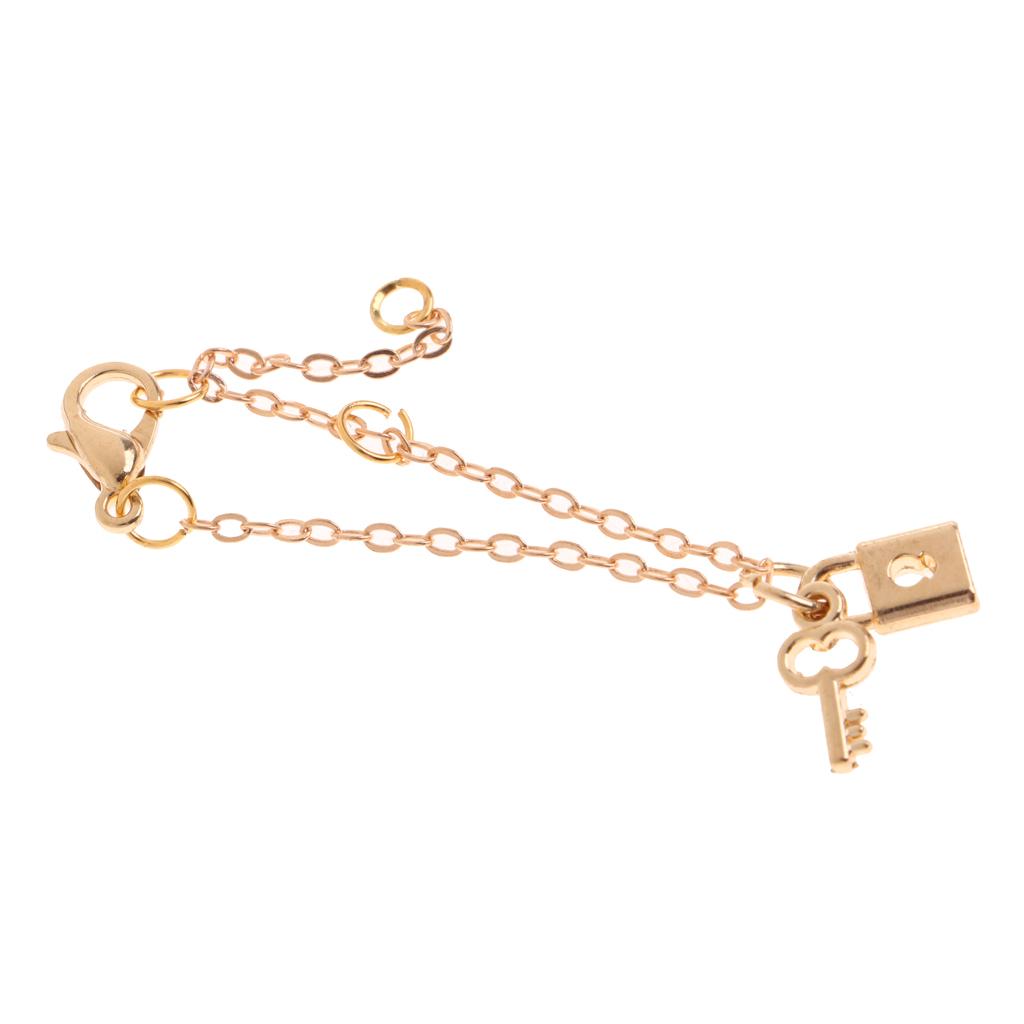 Fashionable Doll Metal Chain Necklace with Lock Pendant for 1/6 Blythe Doll