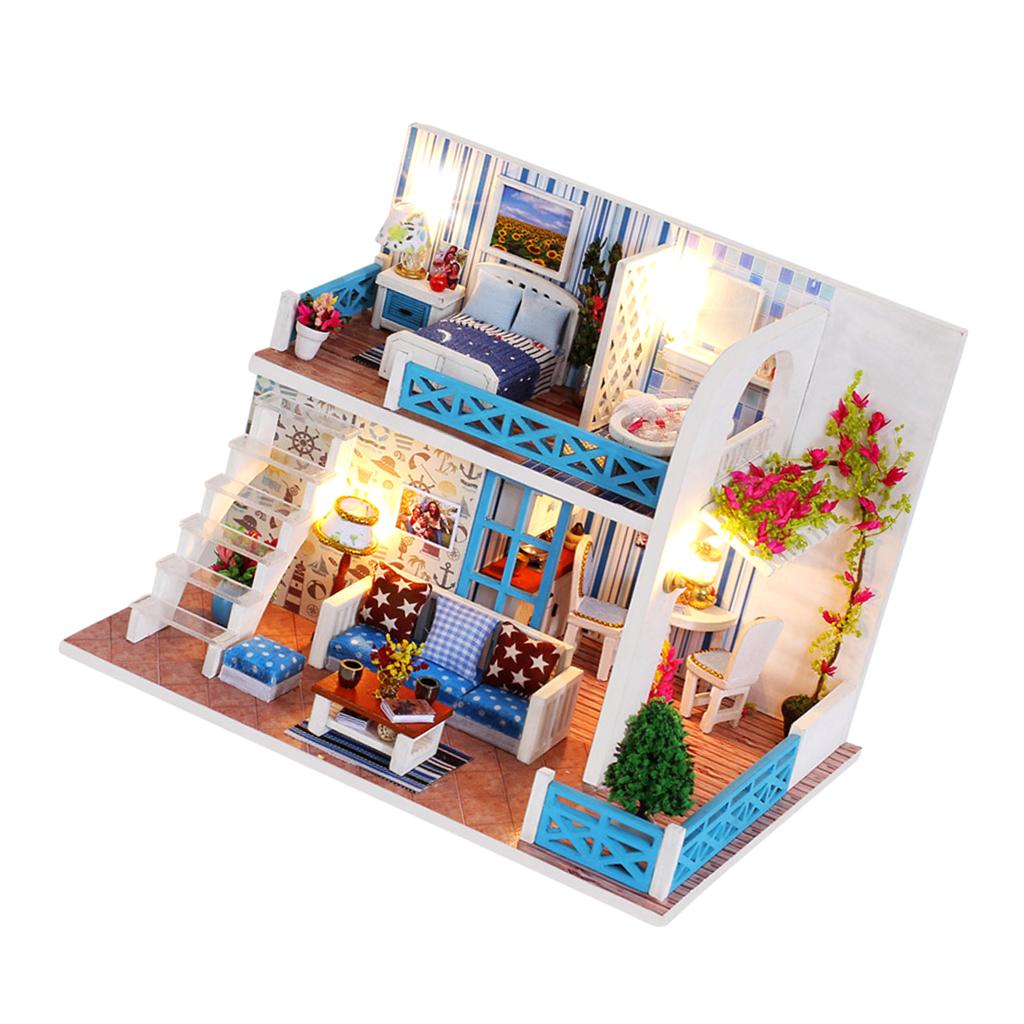 DIY Assembly Miniature Dollhouse Model Kit - The Helen Shore