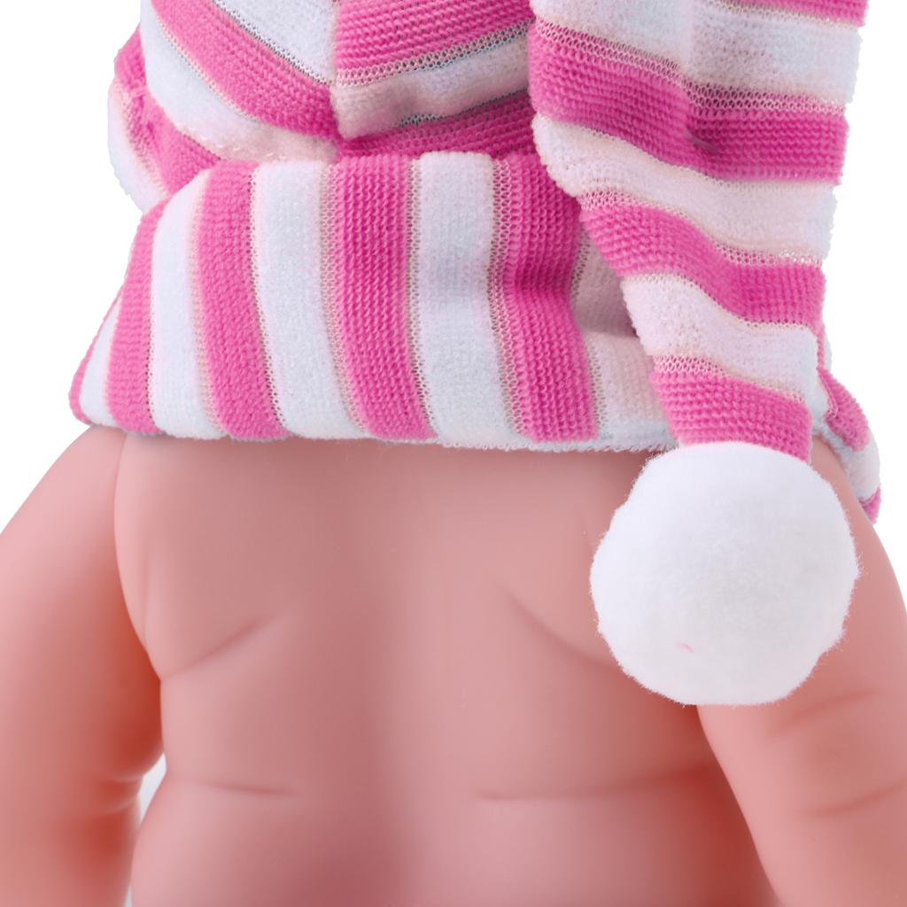 30cm Vinyl Newborn Baby Doll Kids Sleeping Toy Practice Parenting Toy Pink