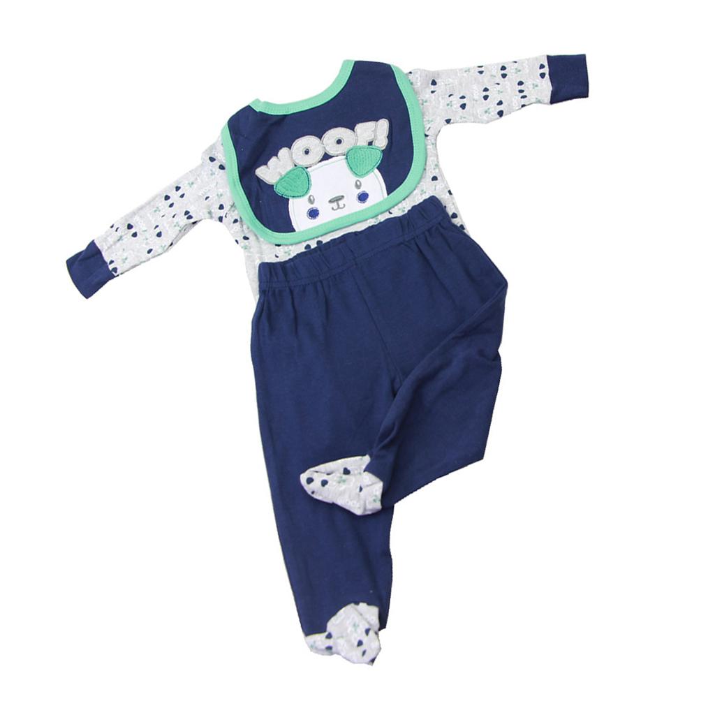 Sheep Rompers Pants Bib Suit for 22''-23'' Reborn Baby Girl Doll Clothes