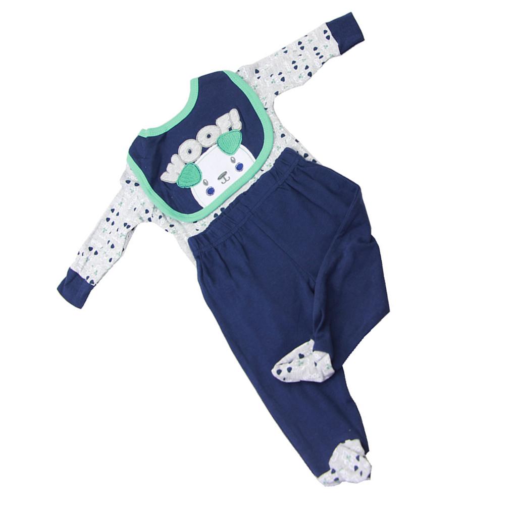 Sheep Rompers Pants Bib Suit for 22''-23'' Reborn Baby Girl Doll Clothes