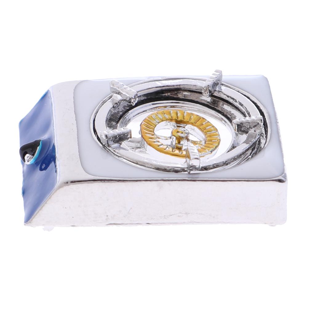1:12 Dollhouse Miniature Kitchen Metal Single Gas Stove Burner Cooker