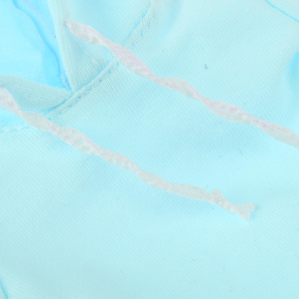 Casual Long Pure Hoodie Top Sweatshirt for 1/6 Blythe Dolls Accs Peak Green