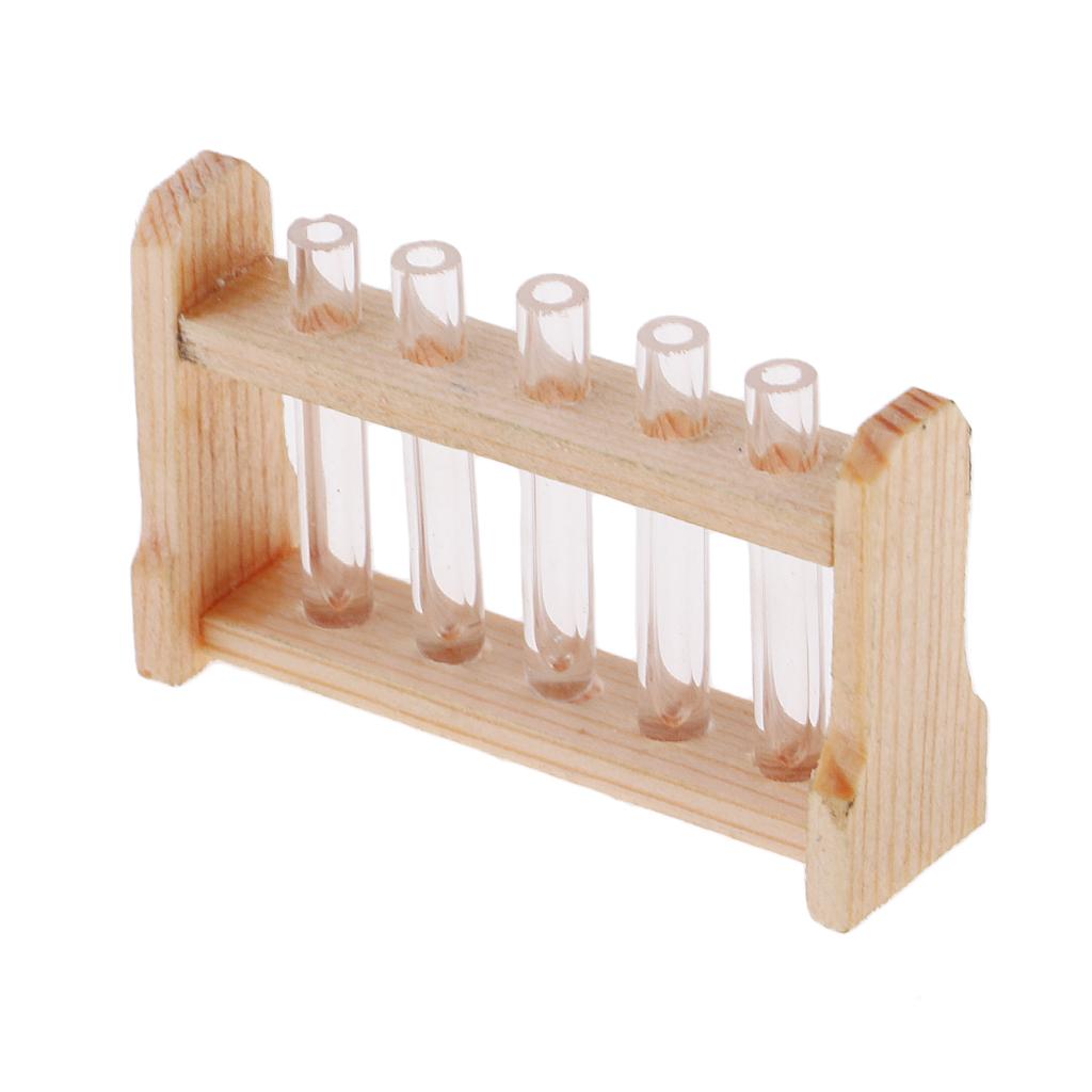 1/12 Dollhouse Miniature Test Tube Experiment Equipment Lab Accessory Decor