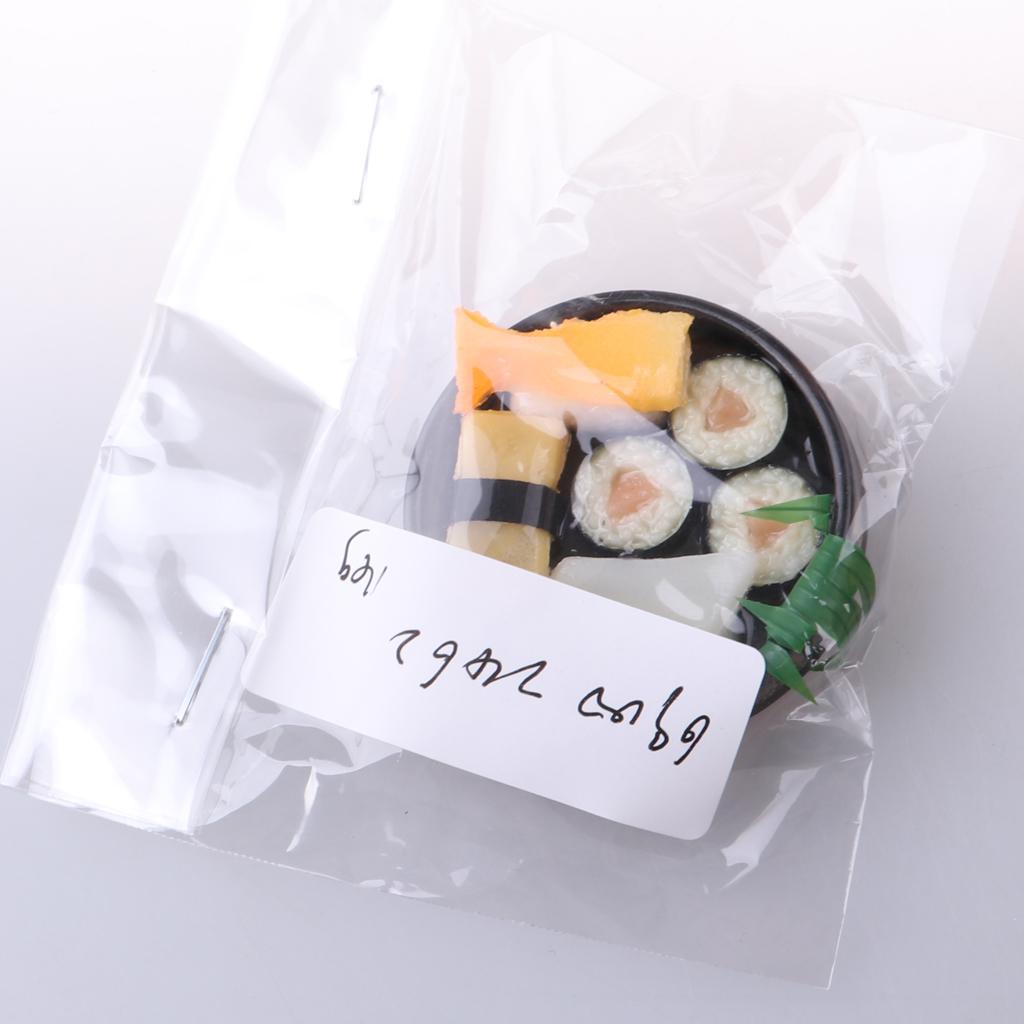 1/6 1/12 Dollhouse Miniatures Vivid Japanese Food Sushi - Round Plate B