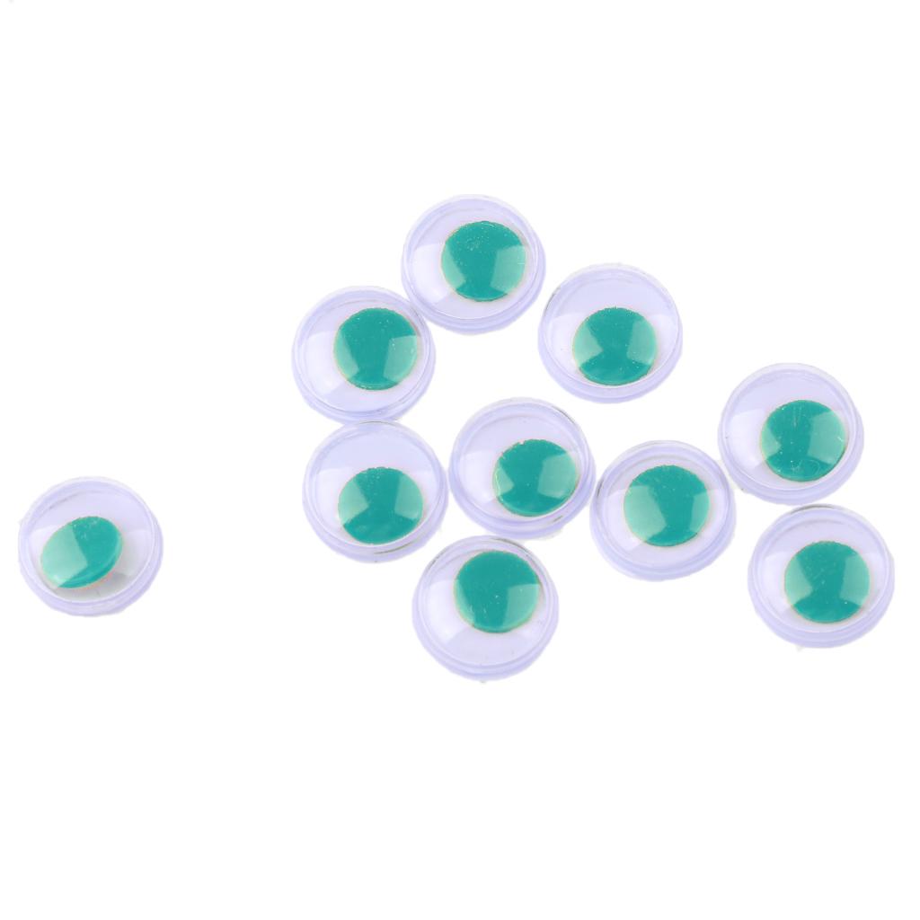8mm Plastic Eyeballs Eyes for DIY Doll Toy Accessories Craft Supplies Green