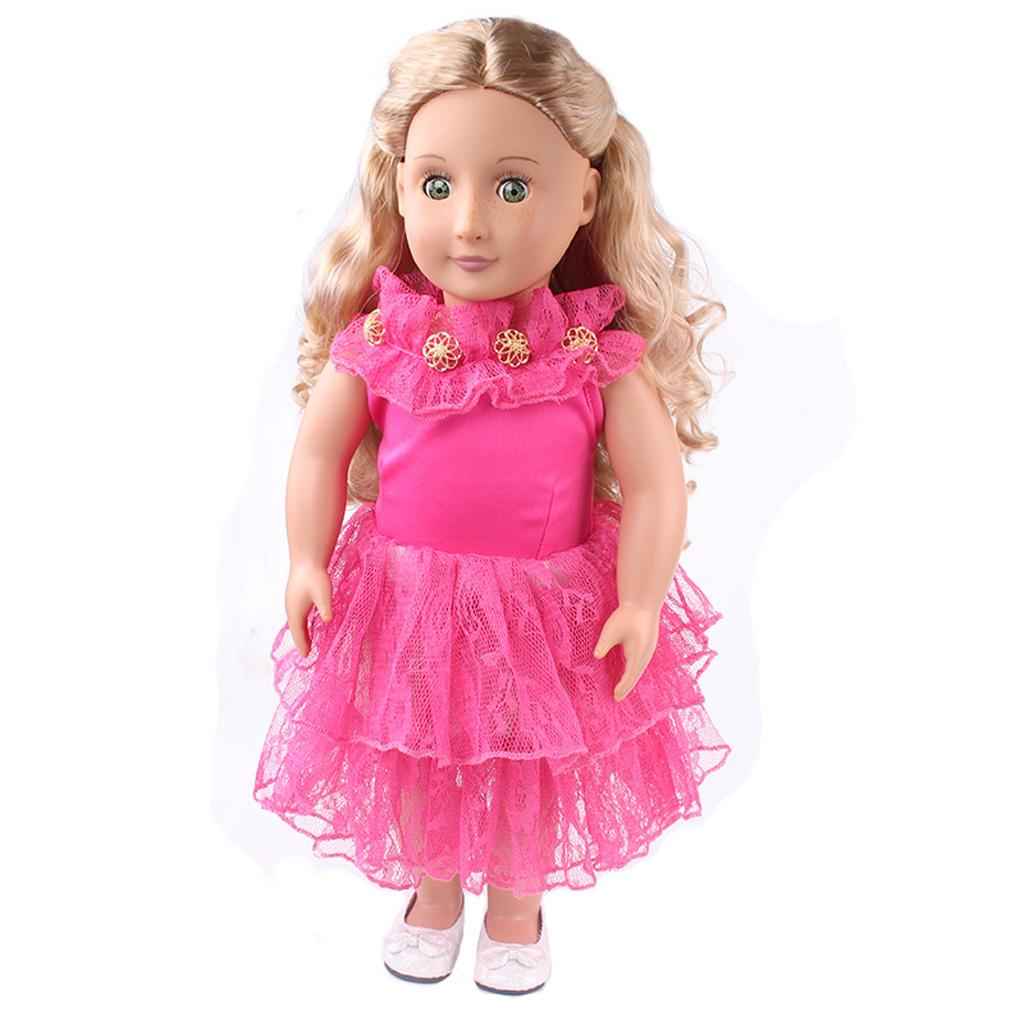 Sweet Doll Clothing Tulle Dress Skirt for 18'' American Doll Rosy