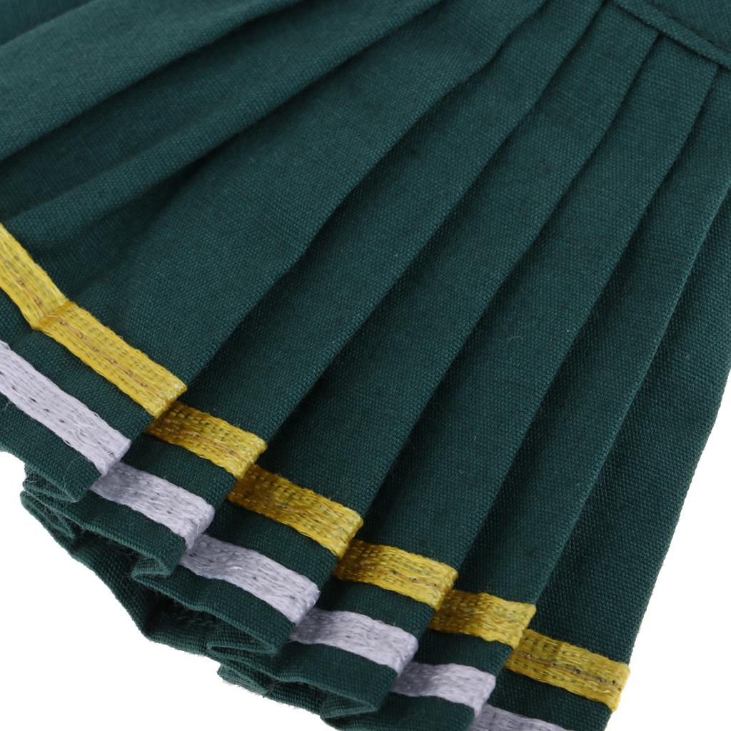 1/6 Top and Pleated Skirt Suit for Blythe Azone Licca Doll Yellow+Green