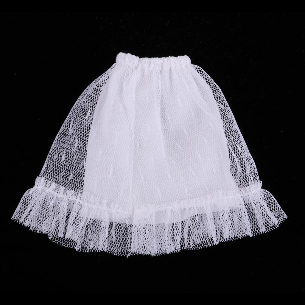 White Veil Skirt Clothes Outfit for 1/6 Blythe Doll Party Casual Outfit