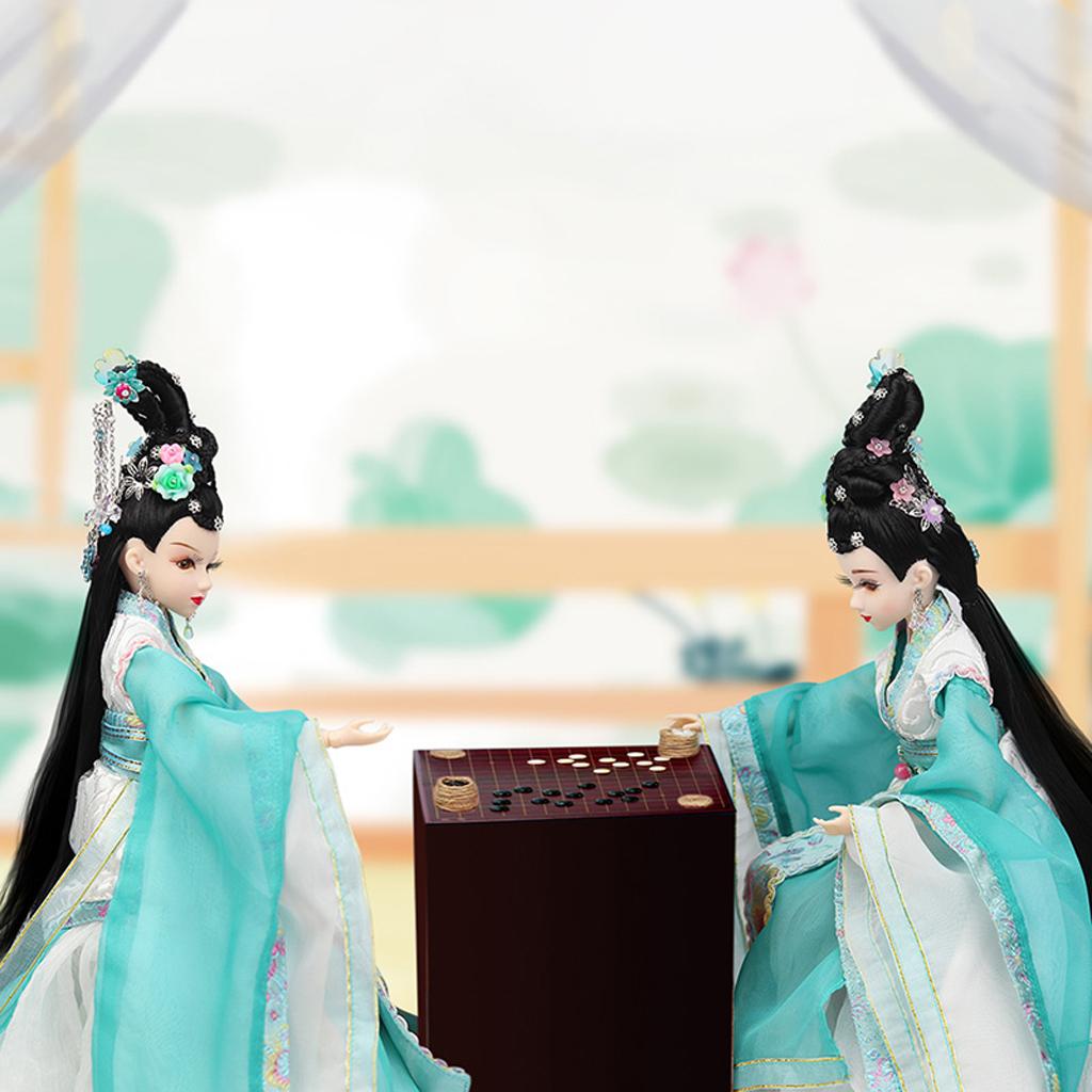 14inch Chinese Ancient Doll 14 Joints Moveable Chinese Poetess Doll Kids Toy