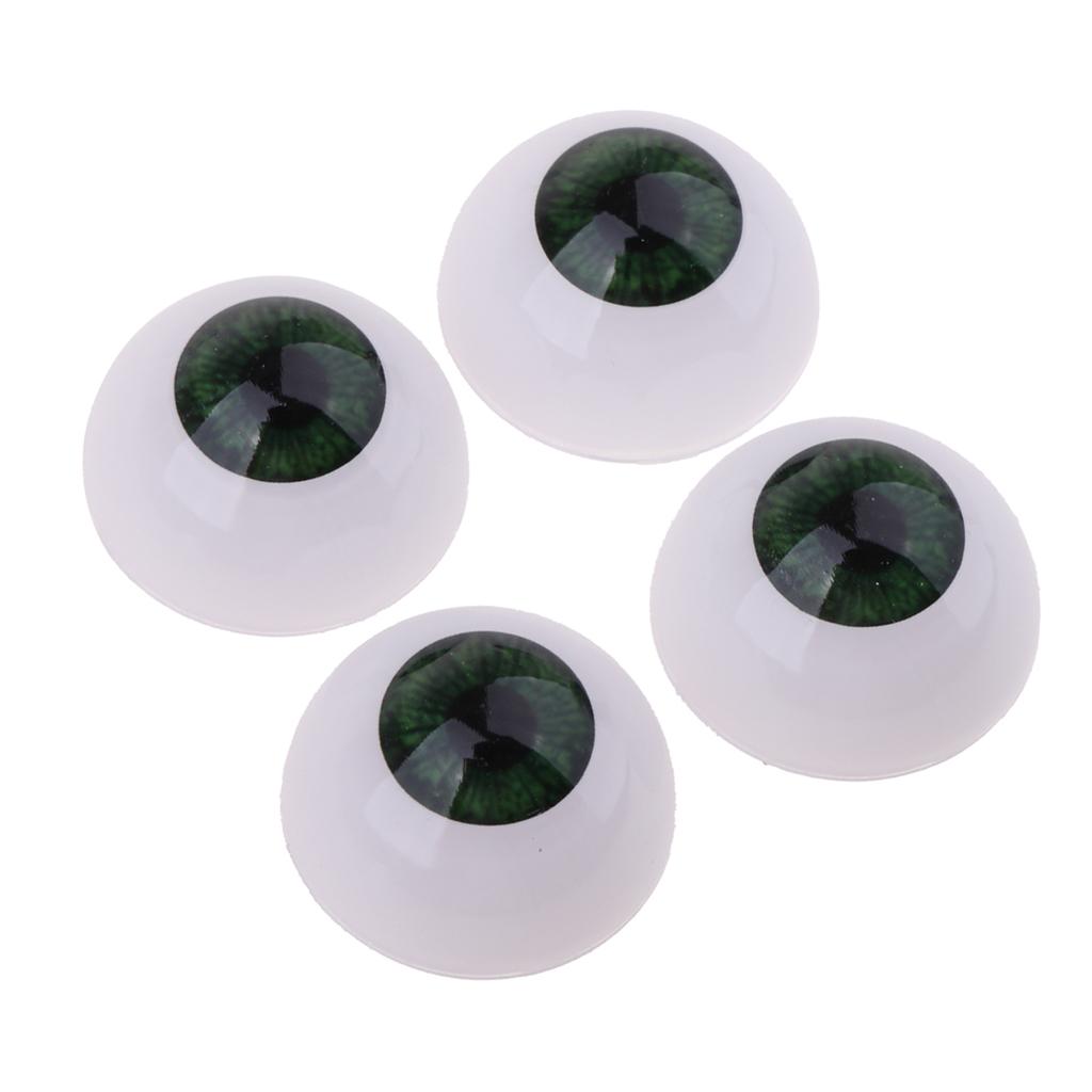 20mm Acrylic Eyeballs Safety Eyes For Baby Doll DIY Making Green