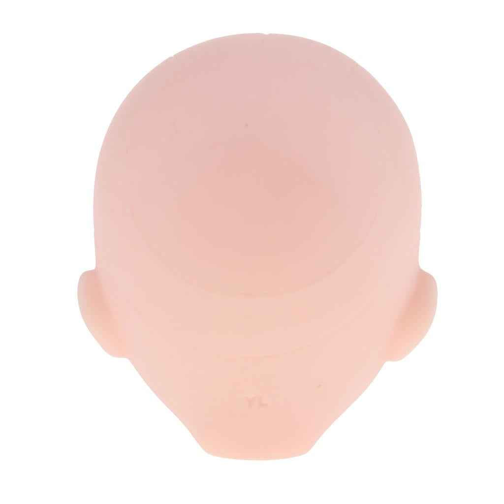 Normal Skin Tone Unpainted Girls Doll Heads For 1/6 BJD Dolls Headsculpt Model