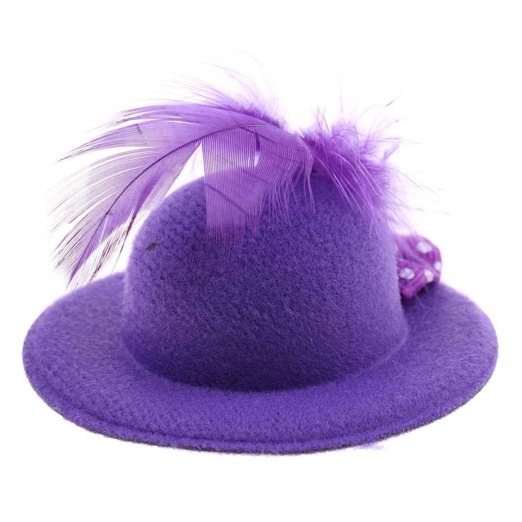 6Pcs Fashion Lady Bowler Doll Hat Caps for28-30cm Barbie Doll Clothes Accs
