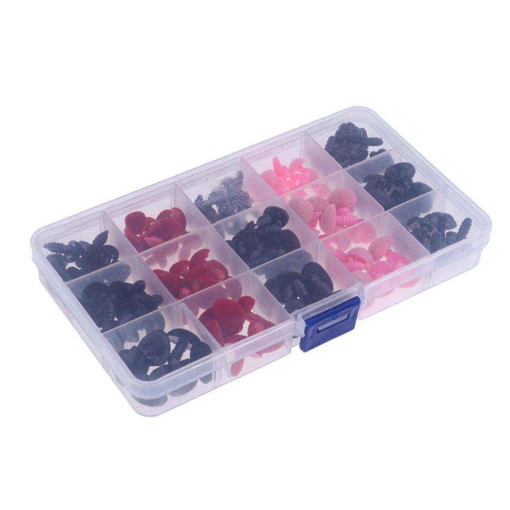 132 Pieces Plastic Safety Noses for Bear Animals Dolls Crafts DIY Making